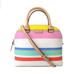 Kate Spade NY Grove Street Stripe Carli Satchel